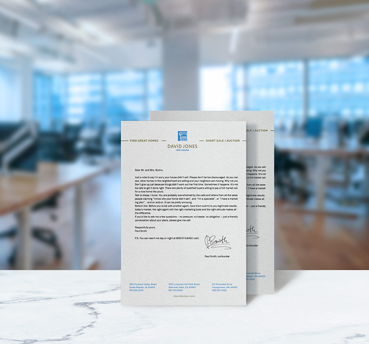 Individuell bedruckte Briefpapier-Kalender 